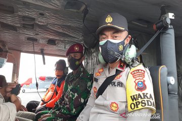 Wakapolda Kalsel dengan helikopter ke lokasi terisolir banjir