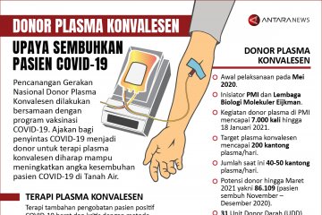 Donor plasma konvaselen, upaya sembuhkan pasien COVID-19