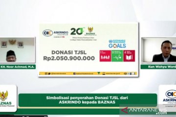 Askrindo gandeng Baznas salurkan donasi program pendidikan-kesehatan