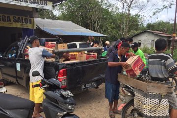 Posko Kemanusiaan Kalbar distribusikan bantuan bagi korban bencana