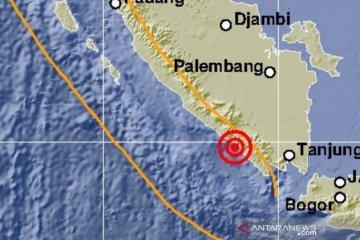 Gempa magnitudo 5,4 guncang Lampung