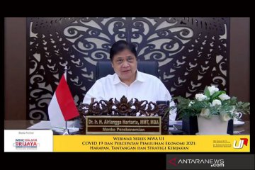 Menko Airlangga beberkan strategi pemulihan ekonomi 2021-2022