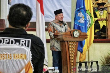 Ketua DPD RI sampaikan pentingnya pembangunan SDM di Unkhair Ternate