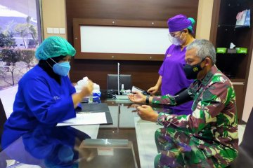 Kepala Puskes TNI jalani vaksinasi COVID-19 tahap kedua tanpa keluhan