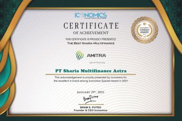 AMITRA Astra raih penghargaan The Best Sharia Multifinance 2021