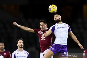 Fiorentina imbangi Torino meski akhiri laga dengan sembilan pemain