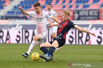 Bologna vs AC Milan : Rossoneri menang usai dapat dua penalti