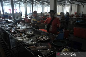 Pasar ikan modern Palembang sepi
