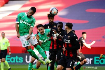 Saint-Etienne petik kemenangan di markas Nice pascaserbuan suporter