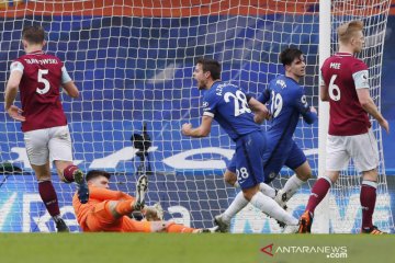 Liga Inggris: babak I Chelsea unggul 1-0 atas Burnley