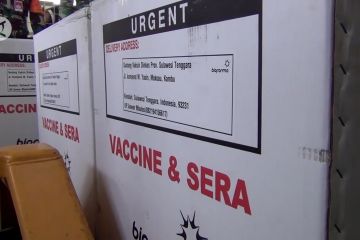 Distribusi dan pemakaian vaksin di Kendari dan Pekanbaru