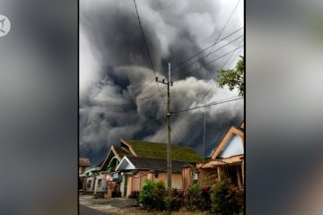 Gunung Semeru erupsi, luncurkan awan panas guguran sejauh 4,5 km
