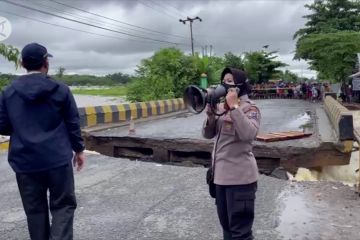 Jembatan di Kabupaten Banjar putus dihantam aliran sungai