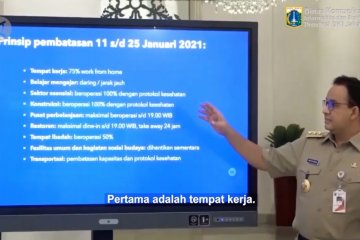 Anies perketat PSBB DKI Jakarta, 11-25 Januari 2021