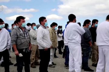 Migran yang dideportasi dari Amerika Serikat tiba di Guatemala