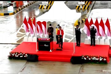 Presiden Jokowi resmikan Tol Kayu Agung - Palembang