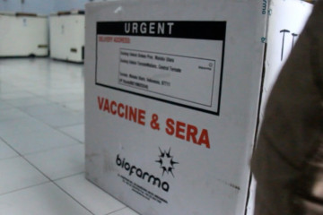 Ribuan dosis vaksin COVID-19 tiba di Maluku Utara