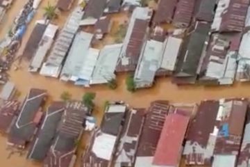 Kabupaten Banjar Kalimantan Selatan masih terkepung banjir