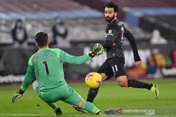 Mohamed Salah antar kemenangan Liverpool 3-1 atas West Ham United