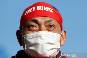Demo protes penangkapan Aung San Suu Kyi