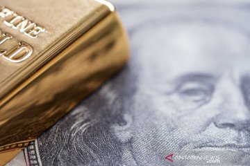 Emas jatuh karena dolar menguat, pasar tunggu negosiasi pagu utang AS