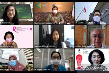 Kasus kanker payudara dan leher rahim masih paling tinggi di Indonesia