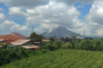 Gunung Sinabung luncurkan awan panas guguran sejauh 2.500 meter