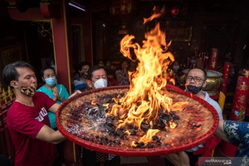 Ritual sambut Imlek di Semarang