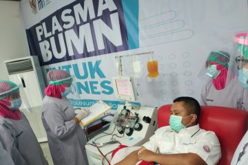 Pendonor plasma dari BUMN ajak penyintas ikut mendonor