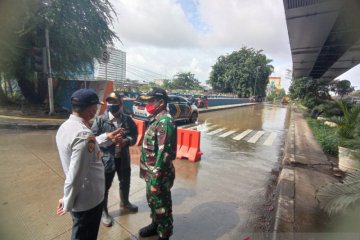 Dishub Jakarta Utara rekayasa lalu lintas akibat luapan Kali Ciliwung