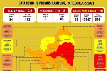 Pasien sembuh dari COVID-19 di Lampung bertambah 253 orang