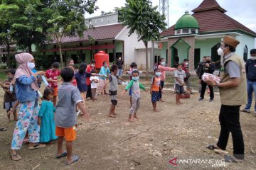 Anak-anak korban banjir di Kabupaten Kudus ikut "trauma healing"