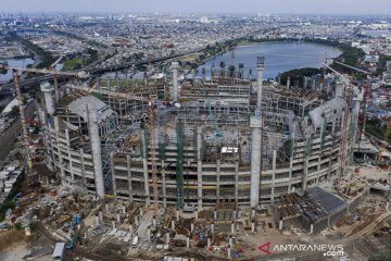 Progres pembangunan Jakarta International Stadium