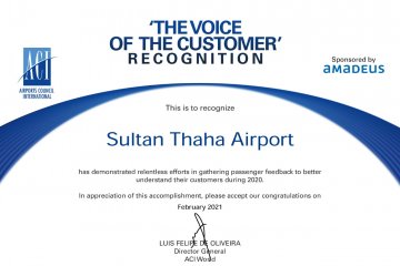 Lembaga kebandarudaraan dunia apresiasi Bandara Sultan Thaha Jambi