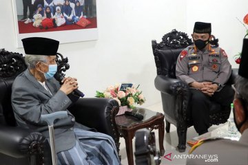 Sowan Ketua MUI Sulsel, Kapolri: penting dukungan ulama jaga kamtibmas