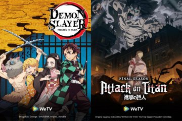"Demon Slayer" dan "Attack on Titan" hadir gratis di WeTV