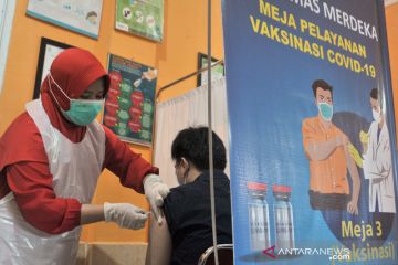 Capaian vaksin Covid-19 tahap 1 di Sumsel