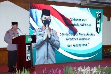 Hadiri Dies Natalis HMI, Kapolri: Persatuan penting lawan pandemi