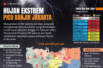 Hujan ekstrem picu banjir Jakarta