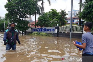 Ada empat titik genangan-banjir di Jakarta Pusat