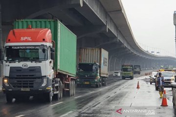 Banjir surut, Jasa Marga: Tol Japek KM 19 arah Jakarta kembali normal