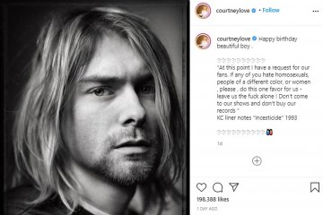 Courtney Love sebut Kurt Cobain "beautiful boy"