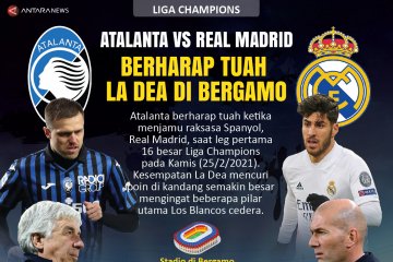 Atalanta vs Real Madrid: Berharap tuah La Dea di Bergamo