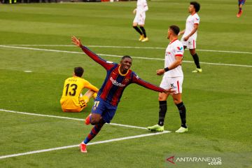 Jordi Alba berharap Barcelona perpanjang kontrak Ousmane Dembele