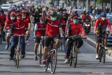 Gowes bareng PDI Perjuangan