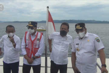 Dua menteri kunjungi pembangunan pelabuhan Ambon New Port