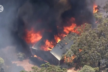 Puluhan rumah hancur akibat kebakaran hutan di Australia Barat