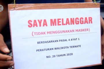 Langgar prokes, puluhan warga Ternate terjaring operasi yustisi