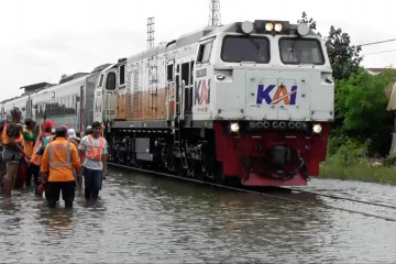 Perjalanan kereta lintas utara normal kembali pasca banjir