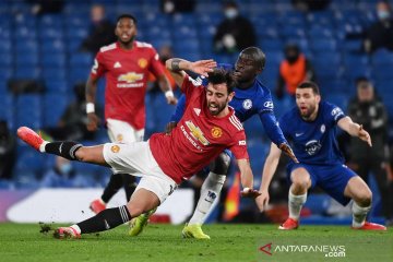 Liga Inggris : Chelsea vs MU imbang 0-0